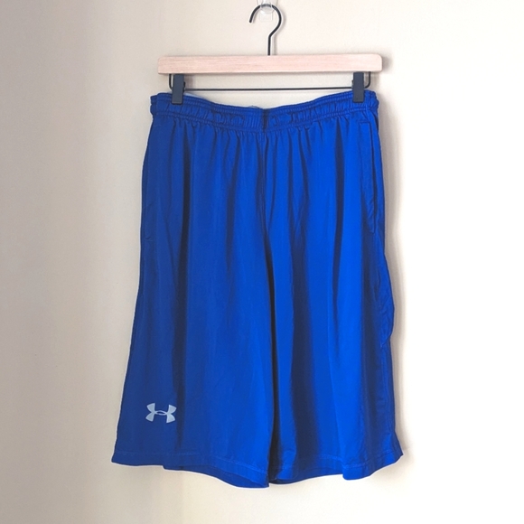 Under Armour Shorts Blue Mens Sz L tall - Picture 1 of 5